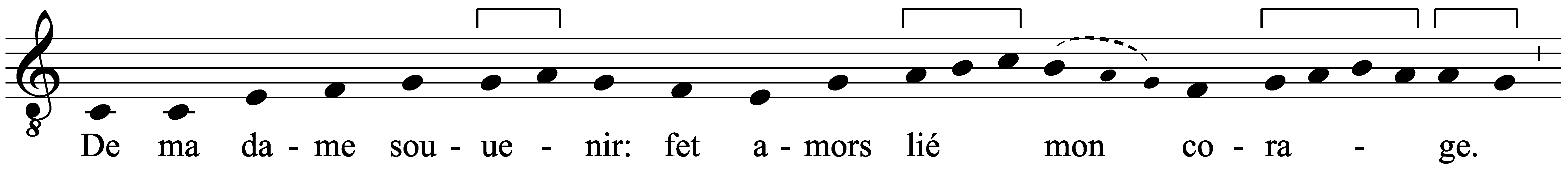 Work musical notation